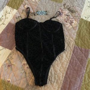 Black leopard bodysuit!